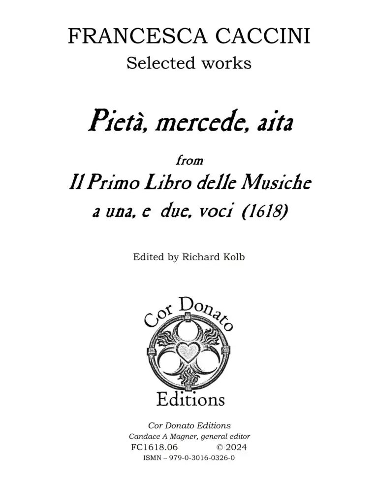 Cover of Pietà, mercede, aita