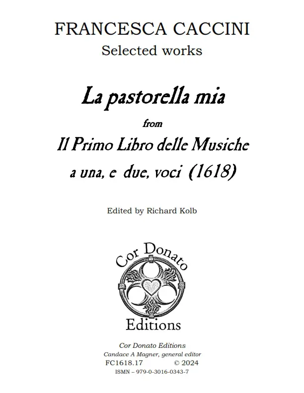Cover of La pastorella mia
