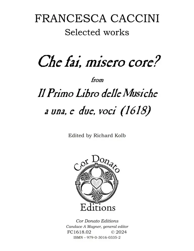Cover of Che fai, misero core?
